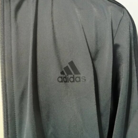 ADIDAS TRACK JACKET SIZE LARGE GRAY - Picture 5 of 8